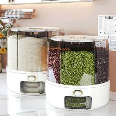Five-Grain & Cereal Sealed Storage Bin: Insect & Moisture-Proof Rice Container for Household Use.