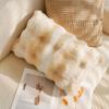 30x50/45x45CM Cute Sheep Throw Pillow Cover Simple Brown Cartoon Stamping Waist Cushion Cover Decor Home Decorative Pillowcase