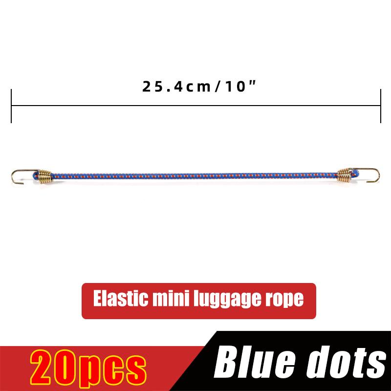 Elastic Bungee Cord Heavy Duty Luggage Straps Rope Hooks 25cm Stretch Tie Tent Outdoor Accessories