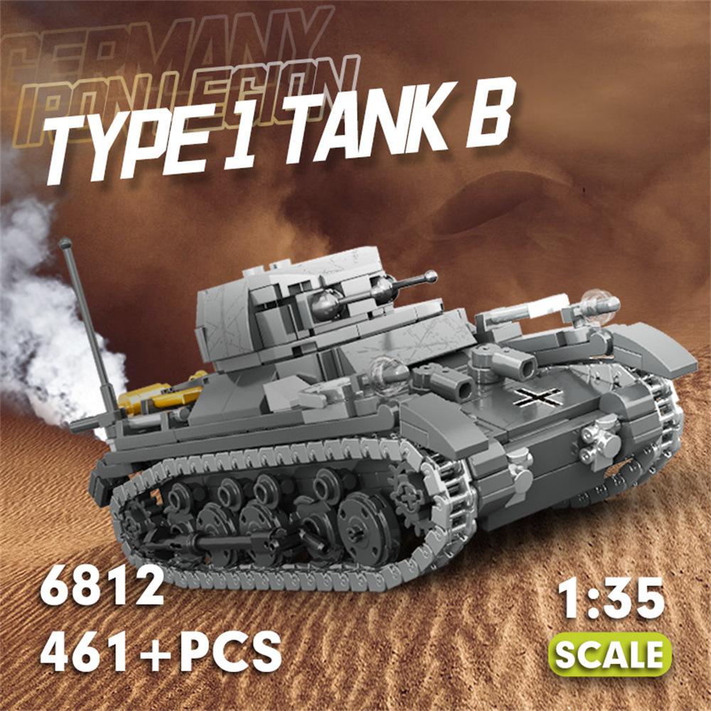 Anglická verze je kompatibilní s modelem malých částic Military No. 1 tank, dětská stavebnice