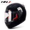 HNJ Unisex Full-Face Summer Motorcycle Helmet with Gray Riding Horns - Stylish and Safe for Racing