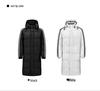 Unisex White Duck Down Jacket - Classic Three-Stripes, Hooded, Warm Outerwear for Students (Autumn/Winter).