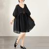 Short Sleeve Plus Size Cotton Vintage New In Dresses for Women Casual Loose Midi Summer Dress
