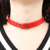 New Gothic Chain Collar Bracelet Leather Buckle Choker Necklace