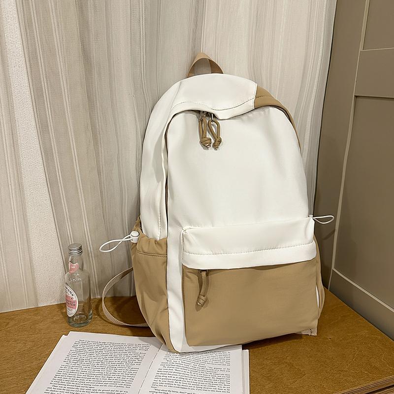 Letter Printed Backpack Women's Lightweight Schoolbag for Primary School Students Large Capacity Campus Backpack