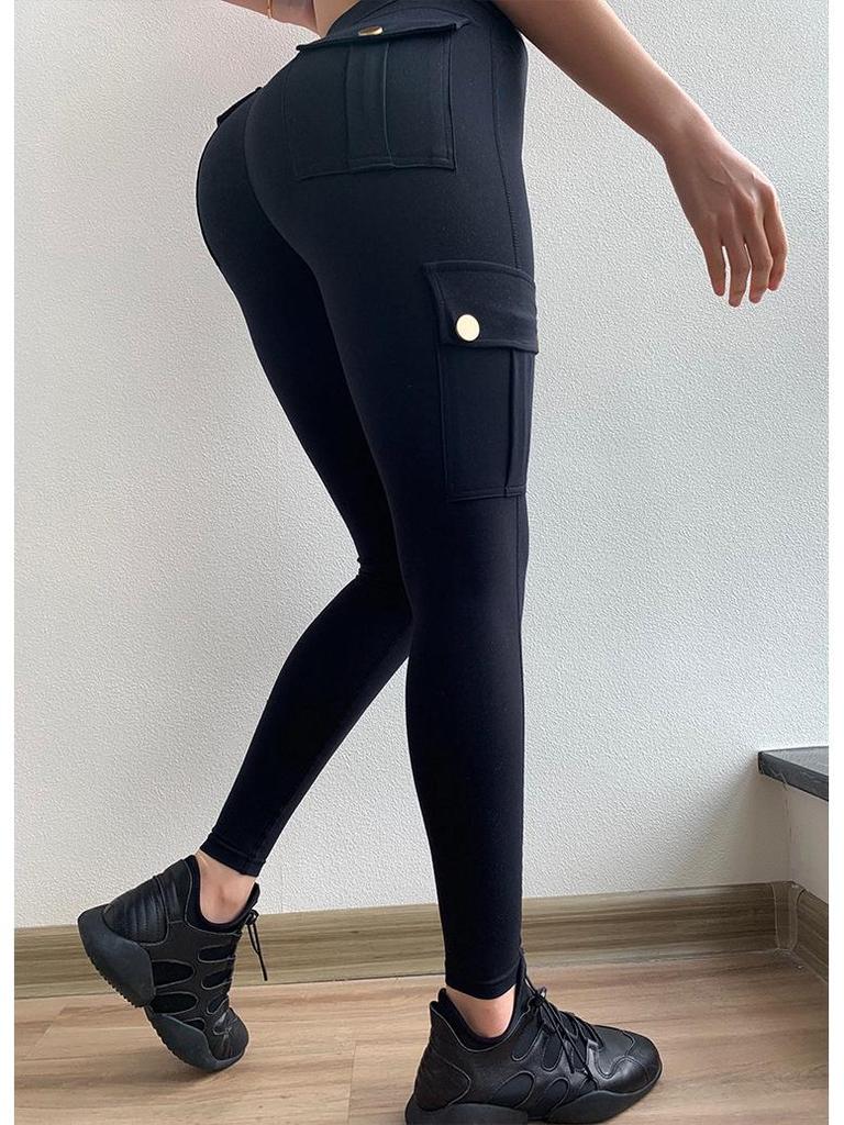 Women’s High Waist Quick-Dry Fitness Pants - Elastic, Tight, Sexy, Hip Lifting, Nine-Point Sports Leggings