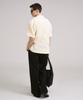SSIN AND LEE Coastal Crinkle Open Half Shirt Ivory