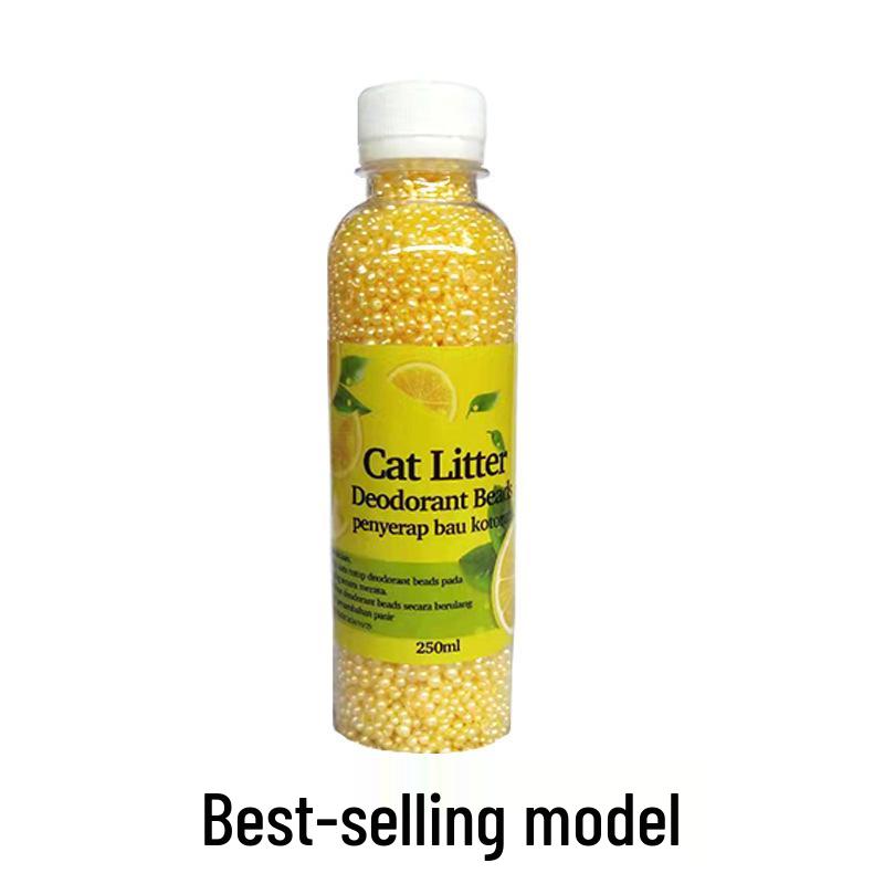 Tiergeruchsneutralisierende Perlen für Katzentoilette - Staubfreie, spülbare Geruchsentfernungs-Pellets