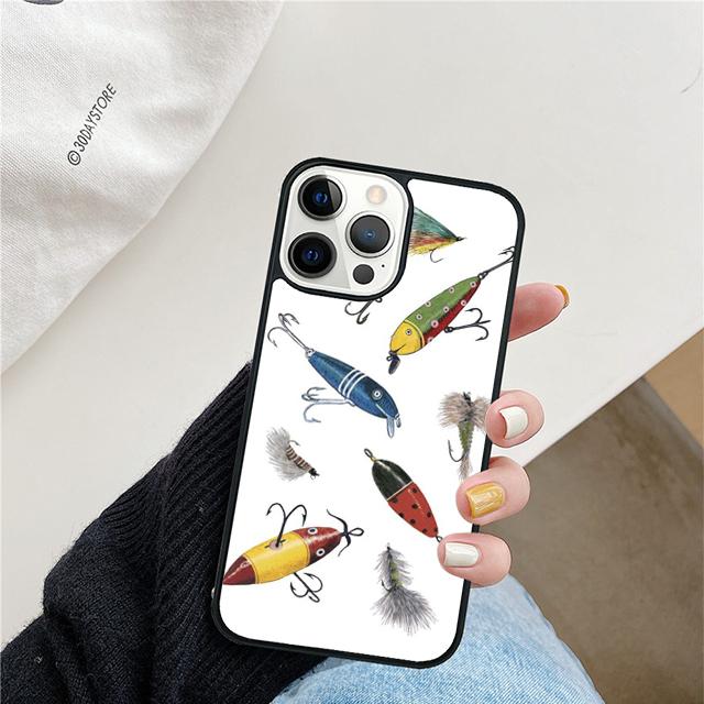Fly Fishing Lure Phone Case Cover For iPhone 17 Air 16 15 11 13 14 Pro Max 12 Plus Max Fundas