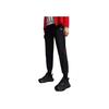 Anta Solid Color Logo Print Knitted Tapered Pants Women Bottoms Black 162237341-1