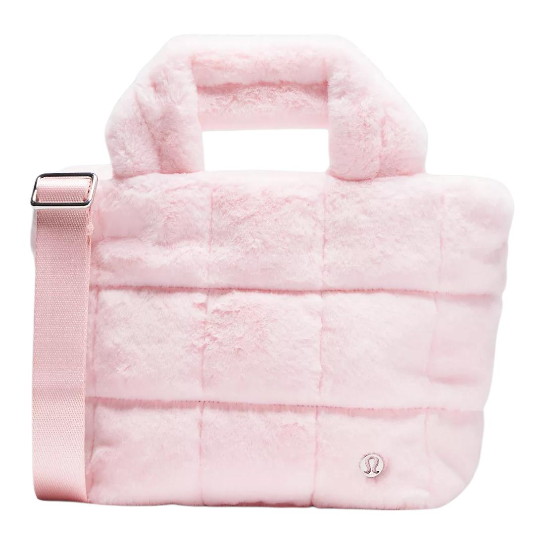 Lululemon Quilted Grid 5L Casual Polyester Shoulder Crossbody Tote Bag Mini Women bags Strawberry-Milkshake LW9FG5S-017441 Strawberry Milkshake,Mini