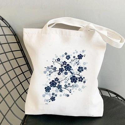 2021 Shopper Artistic Nature Guitar Printed Tote Bag Women Harajuku Shopper Handbag Girl Shoulder Shopping Bag Lady Canvas Bag