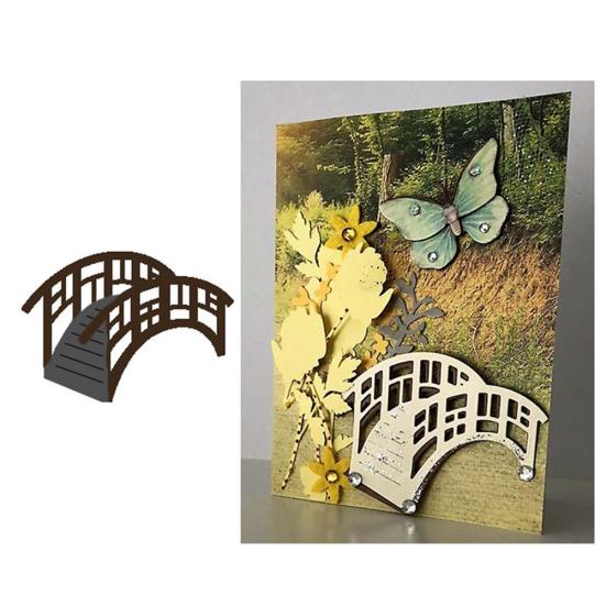 

Мостовые металлические режущие штампы, сделай сам, скрапбук, тиснение, бумажные карты, альбом, трафарет для рукоделия серебряный