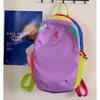 Dopamine Color-blocking Backpack Lightweight Portable Bag Ideal for Hiking Trekking Camping Outdoor Travel & Study Tours