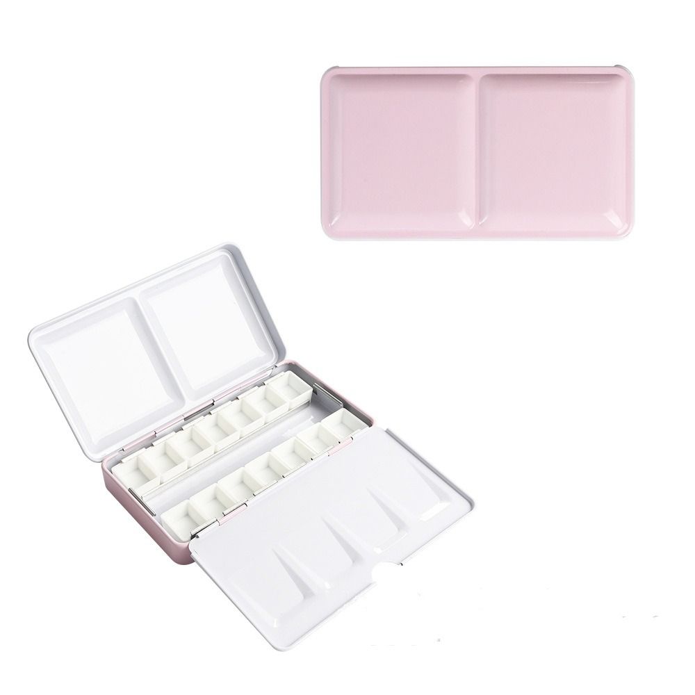 Empty Watercolor Storage Half Pans Watercolor Paint Box Multi-function Painting Box  Student
