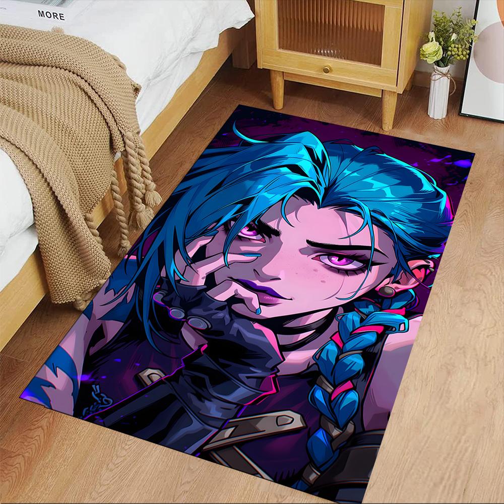 Cyberpunk Warrior Area Rug Suitable for Study Room Outdoor Decorate Room Hallway Anti-slip Rug Decorate Offices Perfect Gift for Friends & Family