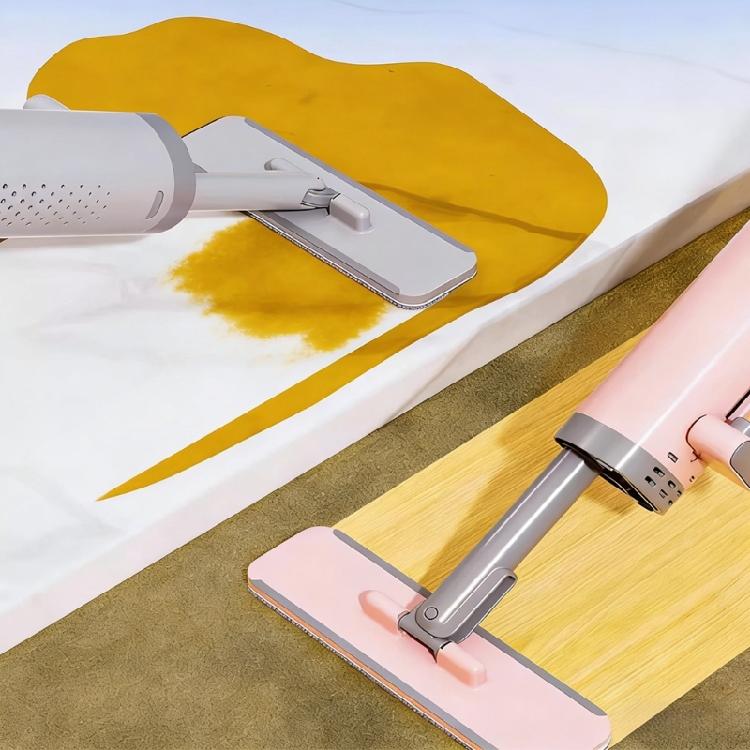 Practical Tiny Mop For Apartments And Dorms With ABS Handle And Fiber Fabric Quick Cleaning