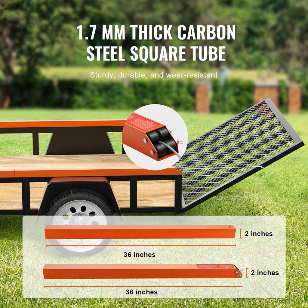 2-Sided Trailer Tailgate Lift Assist, 360 lbs Load Capacity, Compatible with Open Utility Trailer Tailgate and Ramp, with 10 to 24 Inch Heights Side