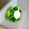 Certified Natural Peridot Green Fancy Hexagon Cut 10+ Ct Fabulous Gemstone