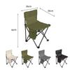 Portable Outdoor Folding Chair - Camping, Fishing & Art Sketching Stool with Backrest