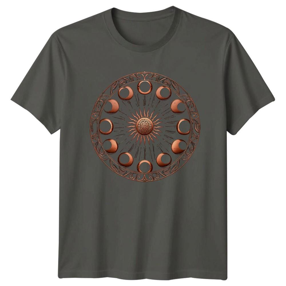 Sun Moon Phases Celestial Art TShirt Moon Phases Astrology Him And Her S