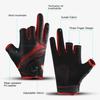 3 Cut Fingers Gloves,Anti-Slip Fishing Glove,Professional Finger Gloves Protector Unisex Elastic Band Glove For Outdoor Fishing
