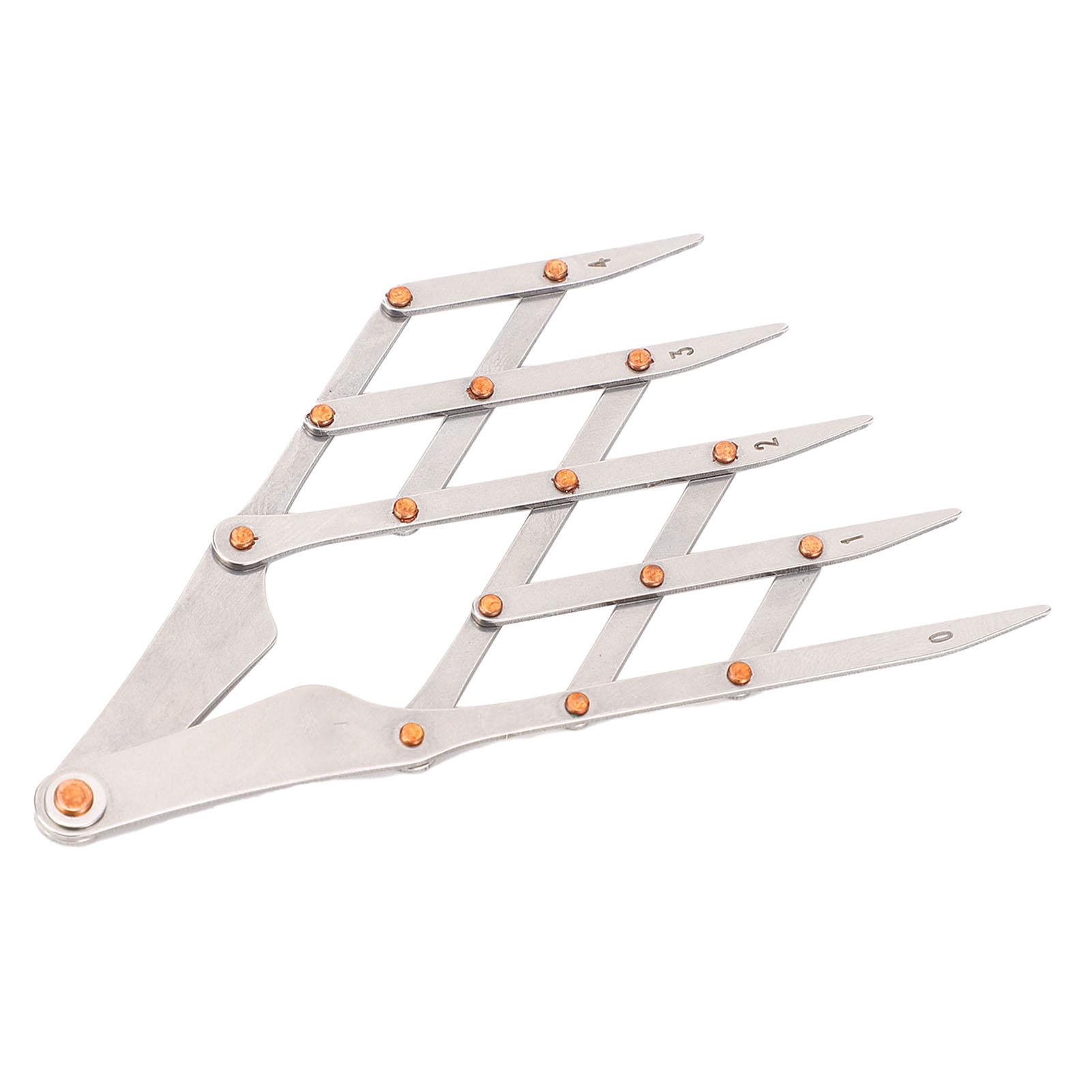 Equal Distance Measuring Ruler Stainless Steel Equidistant Ruler Equal Space Divider Leather Belt