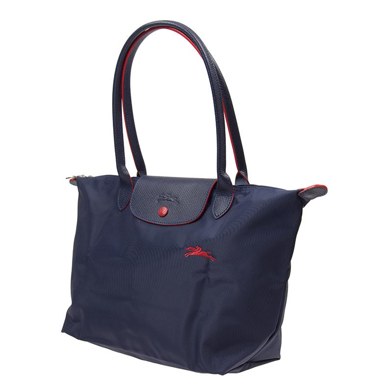 Longchamp Le Pliage Club 28 Duża Torba Tote z Tkaniny Damska Granatowy 2605619556