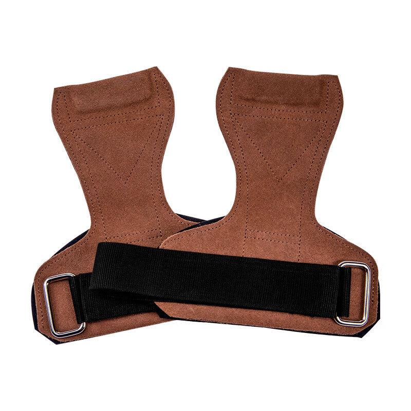 Cowhide Deadlift Assist Lifting Straps & Palm Protectors