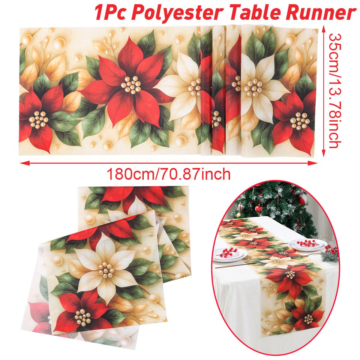 

Рождественская скатерть-дорожка Веселого Рождества Украшения для дома 2025 Рождественский флаг на стол Чехол Навидад Натал Новый год Скатерть 2026