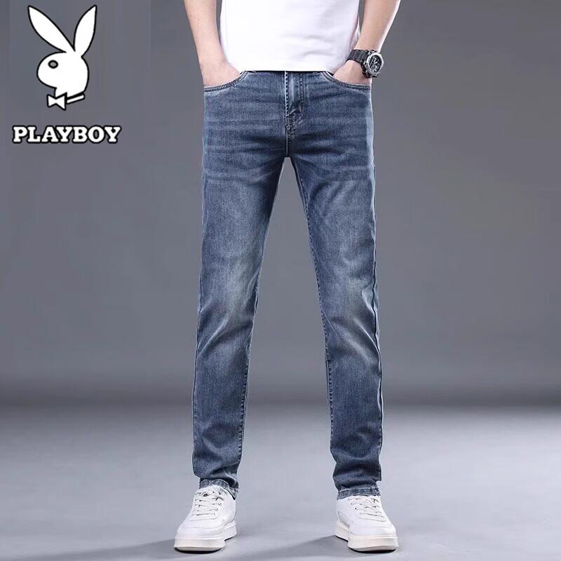 PLAYBOY Men s Relaxed Fit Straight Leg Jeans 28