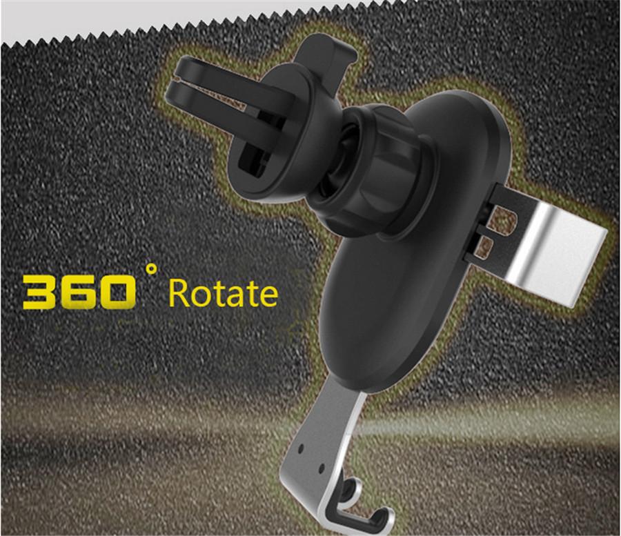 Air outlet gravity bracket-gray