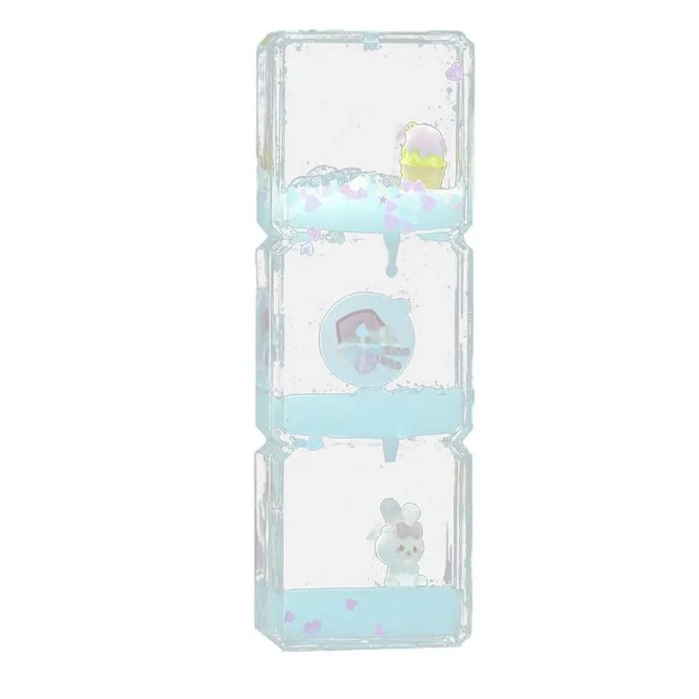 Creative Liquid Hourglass Cute Rabbit Acrylic Desk Decorations Droplet Movement Lightweight Hourglasses Timer Toys