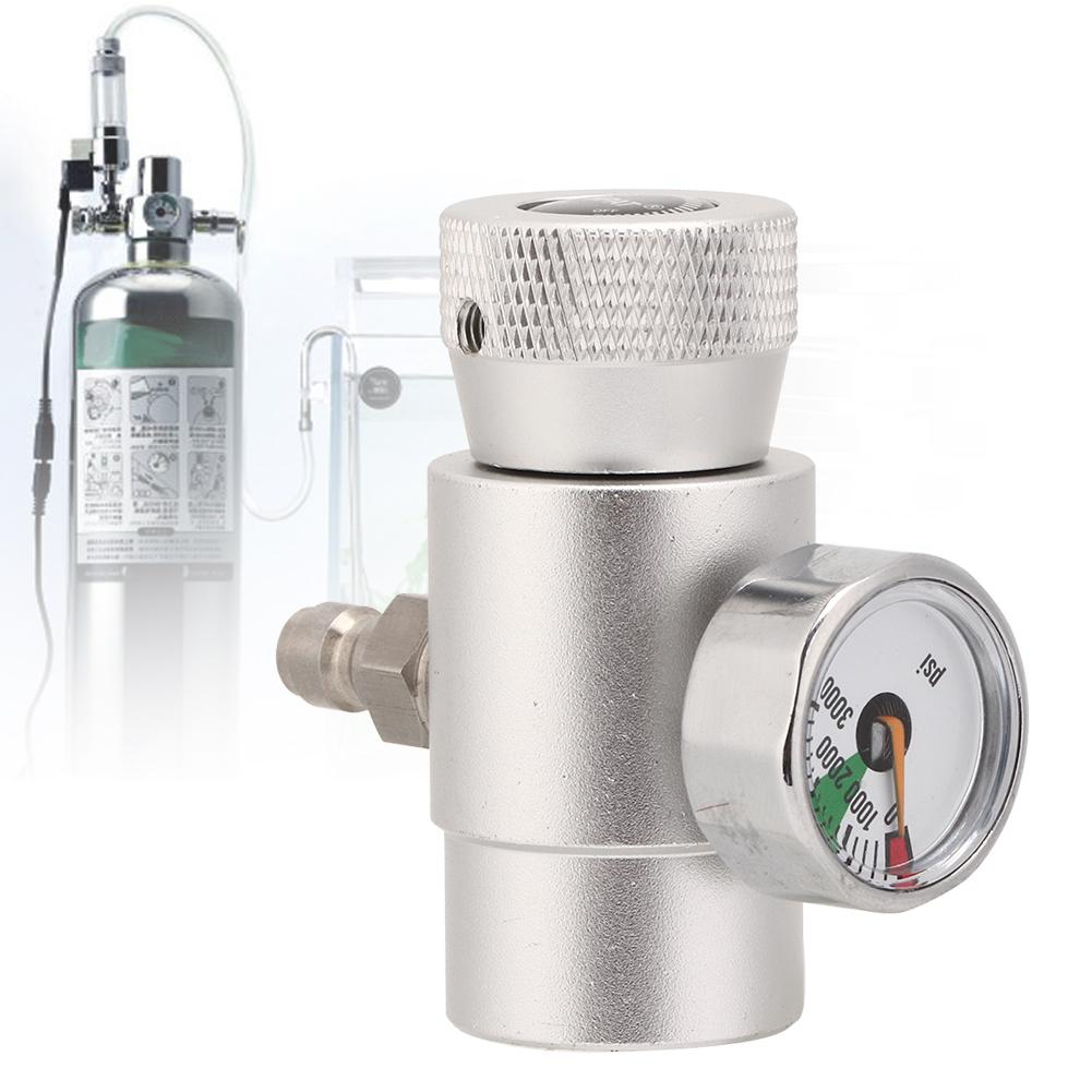 CO2 Cylinder Refill Adapter Connector Gas Soda Regulator with 3000 Gauge Tool Accessory