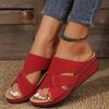 Cross-border Foreign Trade Large-size Slippers Women's Summer New European and American Fish Mouth Hollow Women's Shoes