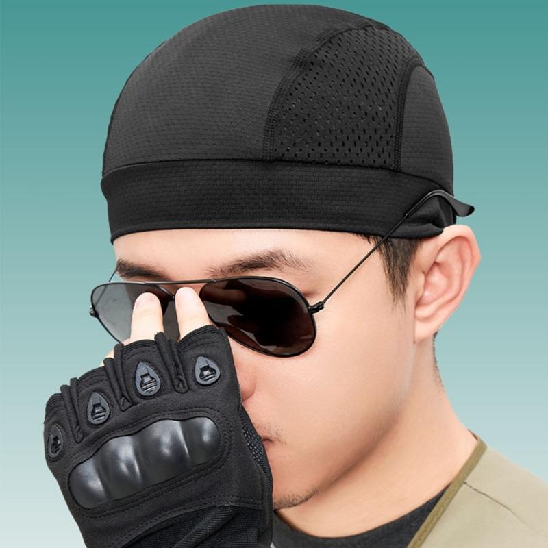 Motorcycles Helmet Inner Hat Quick Dry Breathable Mesh Caps Cooling Cycling Caps Sweat Absorption Simple Mesh Hat
