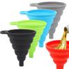 1/3/5/10 pcs S L Folding Silicone Funnel for Filling Bottles Kitchen Silicone Funnel Collapsible Kitchen Gadgets Oil Filler