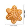 Gingerbread Christmas Throw Pillow Holiday Plush Cushion Cover for Sofa Couch Bedroom Dorm Living Room Kids Room Plush Cushion