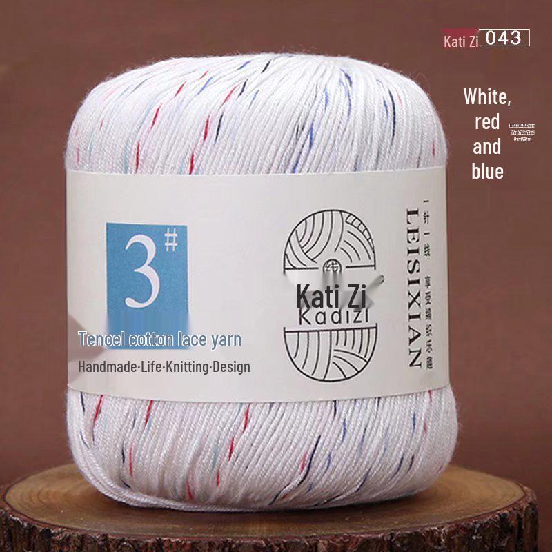 Mercerized Cotton Lace Yarn No. 3: DIY Hand-Knitted Crochet for Children - Spring/Summer Sweater & Coat - Free Shipping