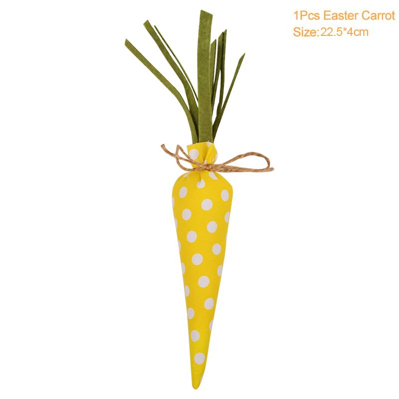 3/1pcs Nov Woven Easter Carrots Ornaments Hanging Pendant for Easter Home Decorations Supplies 2023 Kids Easter Favors Gifts Toy