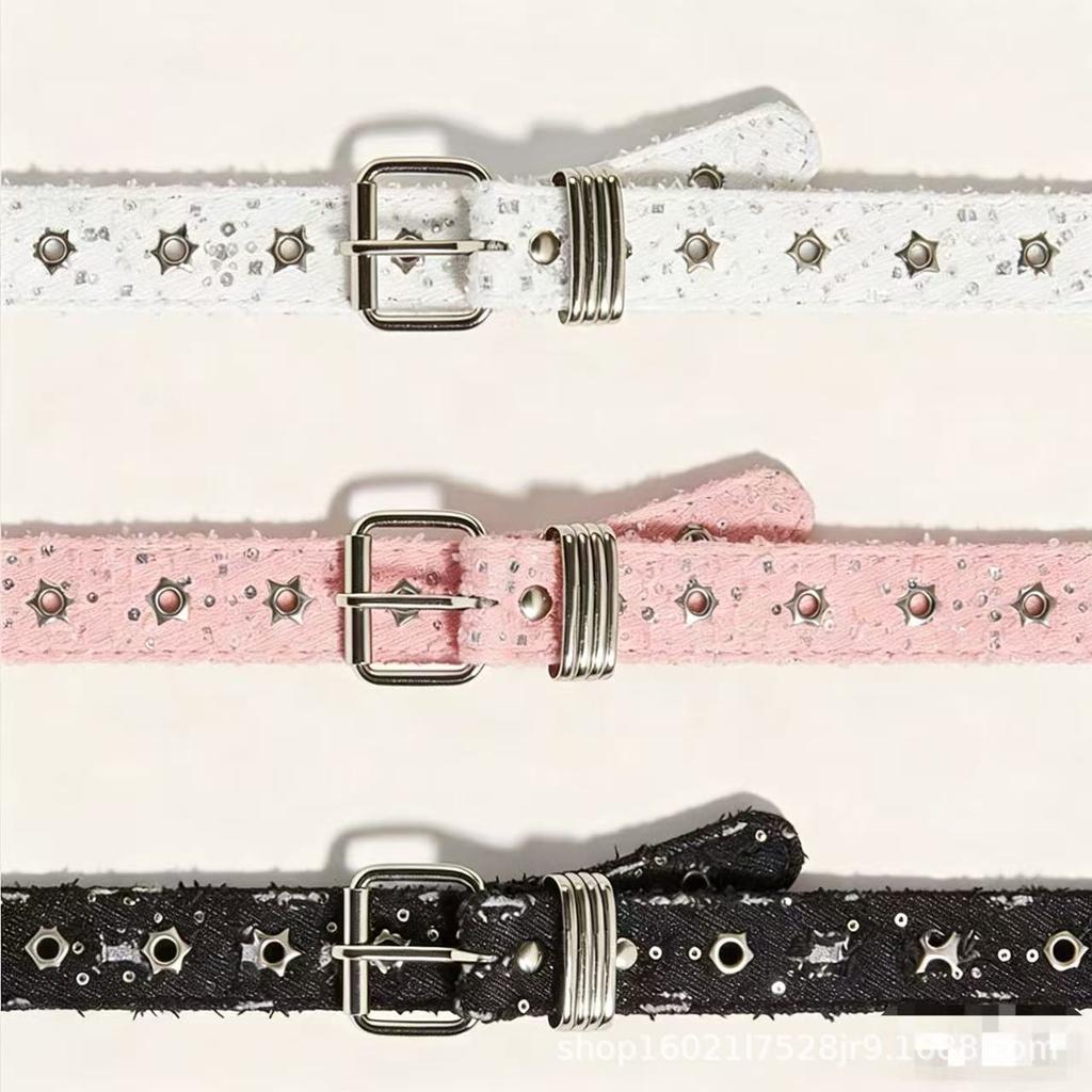 Women Canvas Belt Needle Buckle Simple Versatile Fashion Korean Style Jeans Decoration
