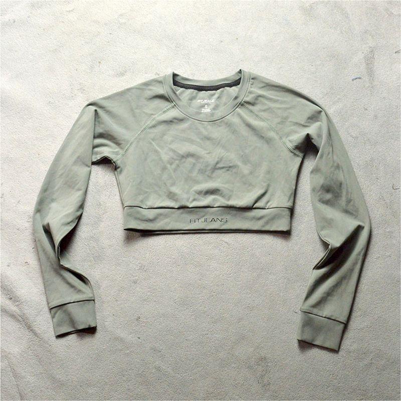 

Экспорт Женская футболка для йоги Подкладка с подушечкой Фитнес Спорт Топ с длинным рукавом Облегающие шорты Быстросохнущий Дышащий Paragraph 3 (offset printing with defects) S