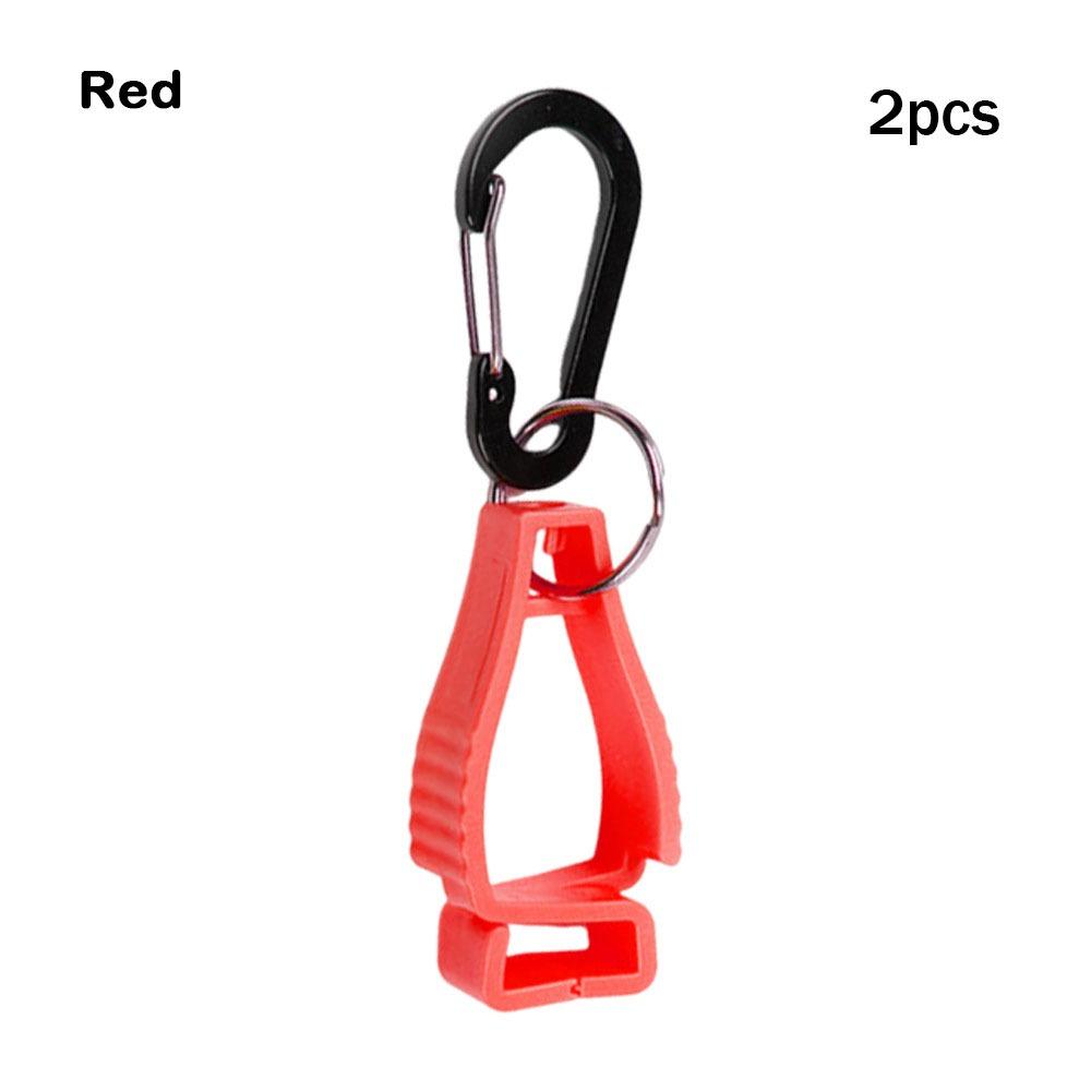2pcs Anti-lost Mountaineering Buckle Hat Clip Plastic Protective Gloves Clip Outdoor Gloves Clip
