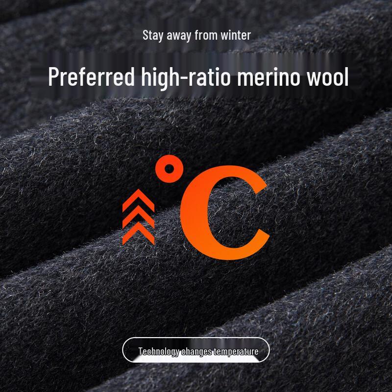 MONTAGUT Men's Wool Blend Business Casual Overcoat