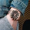 Men'S Watch Luminous Calendar Quartz Watch Business Stainless Steel
