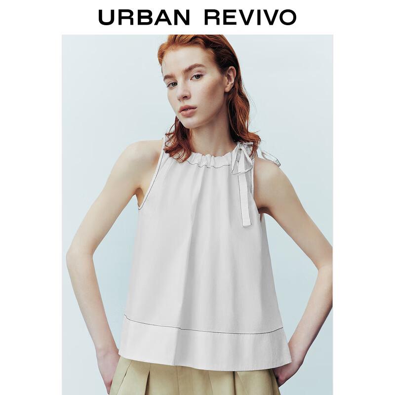 UR Women's Elegant Color-Block Sleeveless Blouse