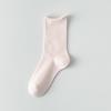 Female Spring and Autumn Pure Cotton Sweat Absorbing Boneless Loose Mouth In The Tube Pile Socks