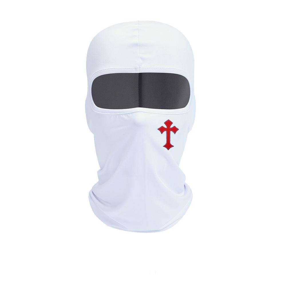 Cycling Face Mask, Cross Print, Men's and Women's Outdoor Equipment, Sun Protection, Breathable Balaclava Hat