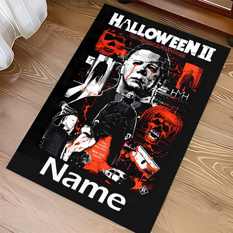Custom personalization Michael Myers Print Area Rug - Soft, Washable Non-Slip Indoor Mat,Living Room,Home&Office Decorative Rug