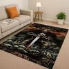HD The W-Witcher Game Geralt Gamer Cartoon Living Room Non-Slip Area Rug Carpet For Bedroom Playroom Sofa,Home Doormat Kid Gift